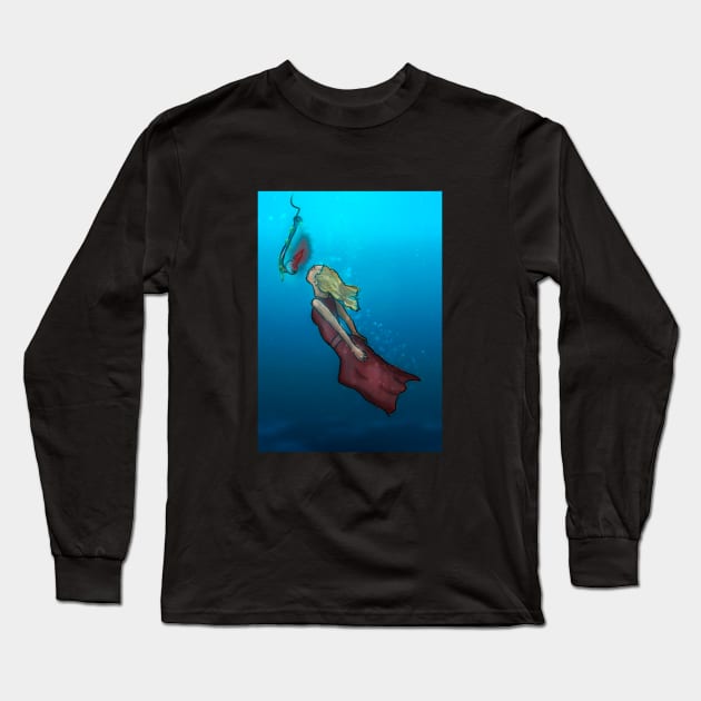 Caught in the sea (Regular) Long Sleeve T-Shirt by lleganyes